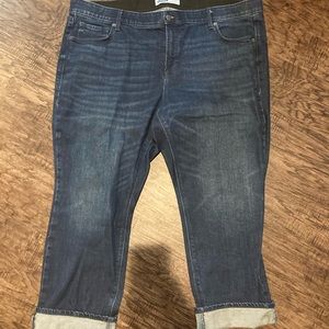 Old Navy - Cuffed size 24 jeans in dark wash